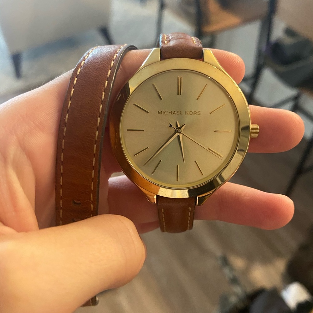Michael Kors wraparound leather women’s watch